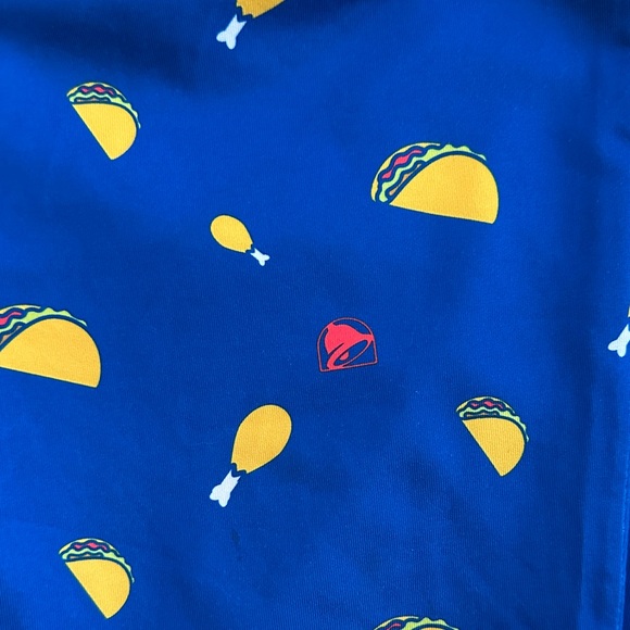 Tipsy Elves Festive Friendsgiving Sweater & Leggings - Blue, Red, Yellow - Picture 10 of 10